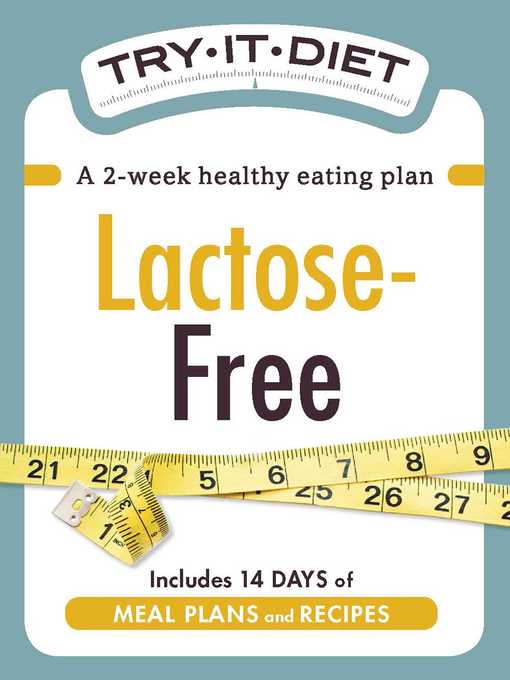 Title details for Try-It Diet: Lactose-Free by Adams Media - Available